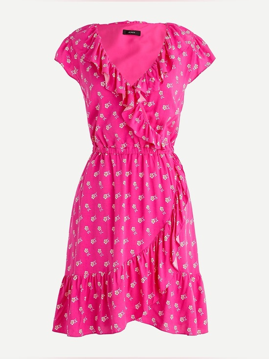 J. Crew Dresses & Skirts - J.Crew V-neck Ruffle Dress in Floral Print